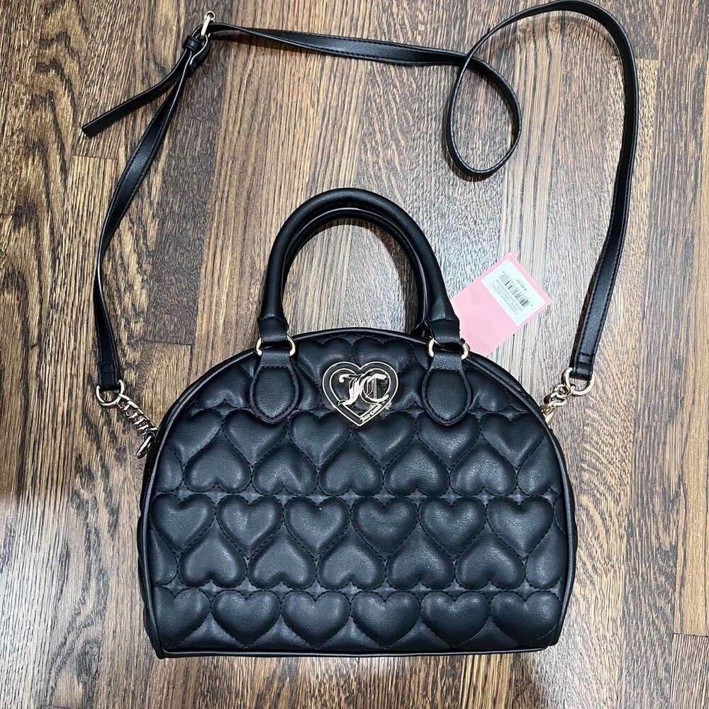 juicy couture flawless dome satchel heart quilted (NWT)